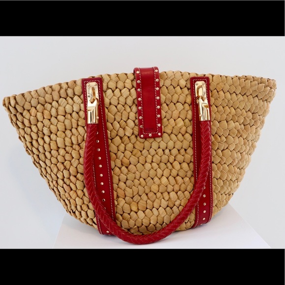 Michael Kors Santorini Large Straw Tote - Picture 3 of 8